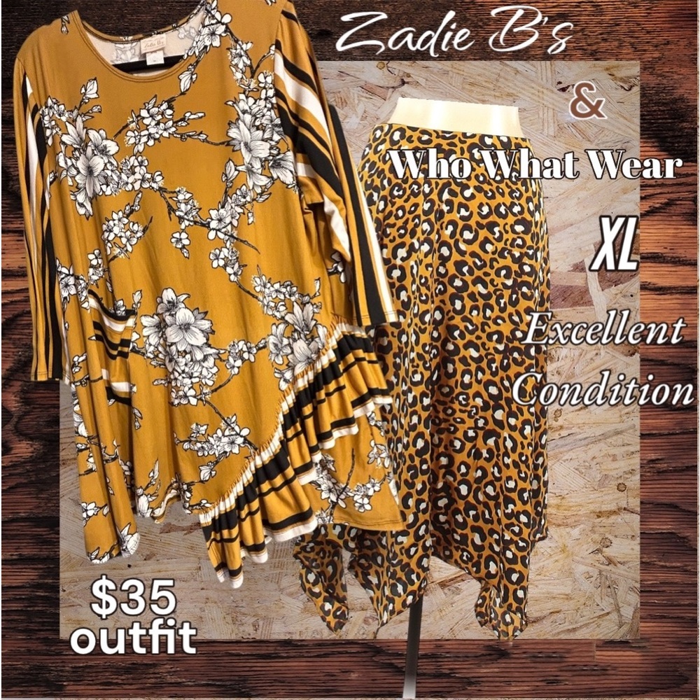 𝓩𝓪𝓭𝓲𝓮 𝓑’𝓼 Blouse coupled with 𝕎𝕙𝕠 𝕎𝕙𝕒𝕥 𝕎𝕖𝕒𝕣 Handkerchief skirt